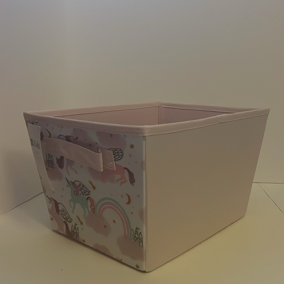 The Big One Kids Unicorn medium Storage Tote. 7.5” H, 10” W, 13” D. Set of 2 - Picture 8 of 17